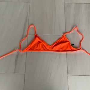 Neon Orange Bikini Top